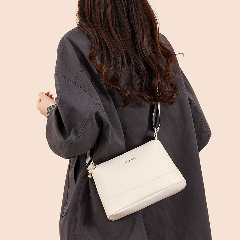 White Vuma 3 Zipper Sling Bag