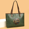 Green Ziro 2 Zipper Shoulder Tote Bag