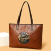 Brown Ziro 2 Zipper Shoulder Tote Bag