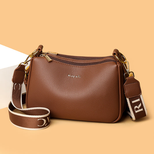Brown Mavi 2 Zipper Sling Bag