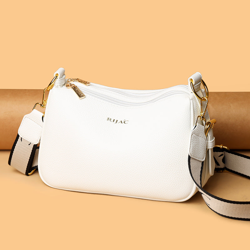 White Mavi 2 Zipper Sling Bag