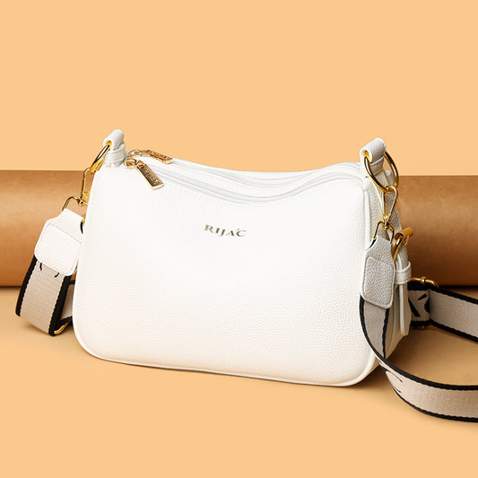 White Mavi 2 Zipper Sling Bag