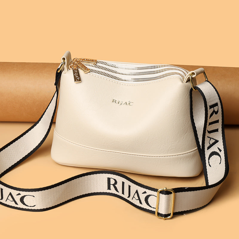 White Vuma 3 Zipper Sling Bag