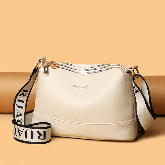 White Vuma 3 Zipper Sling Bag