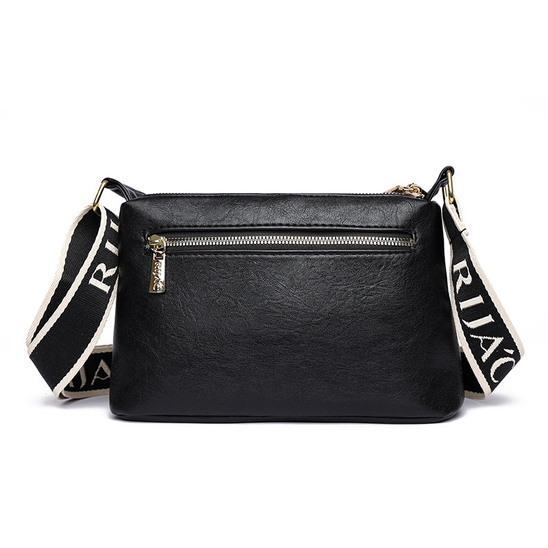 Black Vuma 3 Zipper Sling Bag