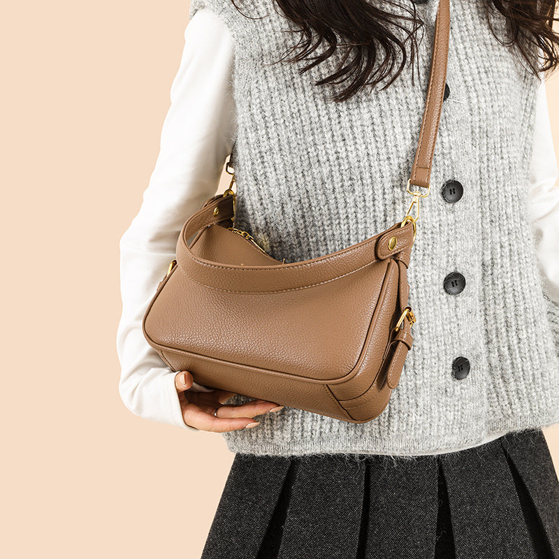 Brown Mavi 2 Zipper Sling Bag