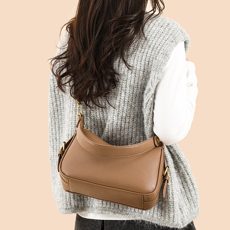 Brown Mavi 2 Zipper Sling Bag