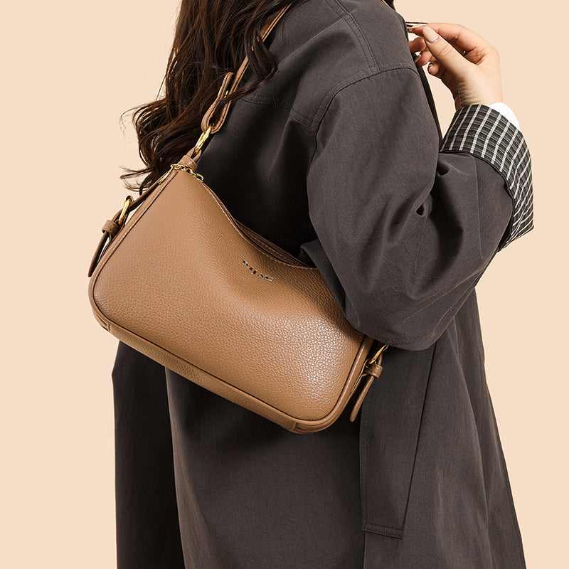 Brown Mavi 2 Zipper Sling Bag