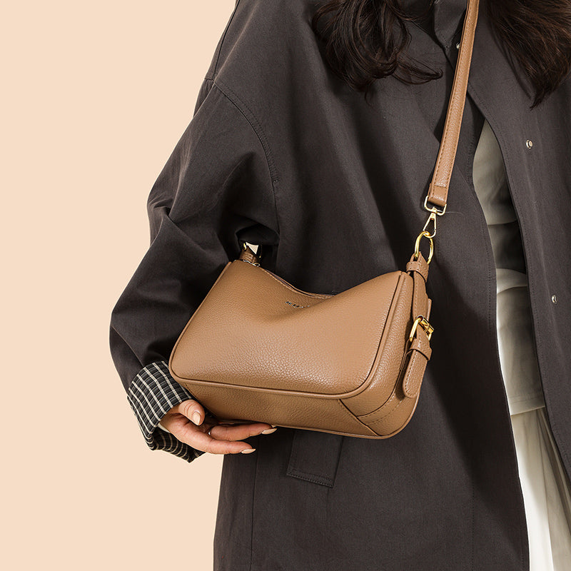 Brown Mavi 2 Zipper Sling Bag