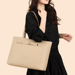 Beige Zelia Big Tote Bag