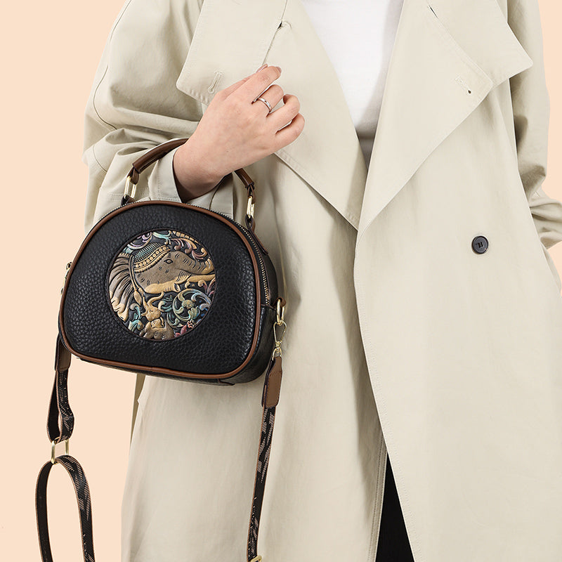 Black Xari 2 Zipper Sling Bag