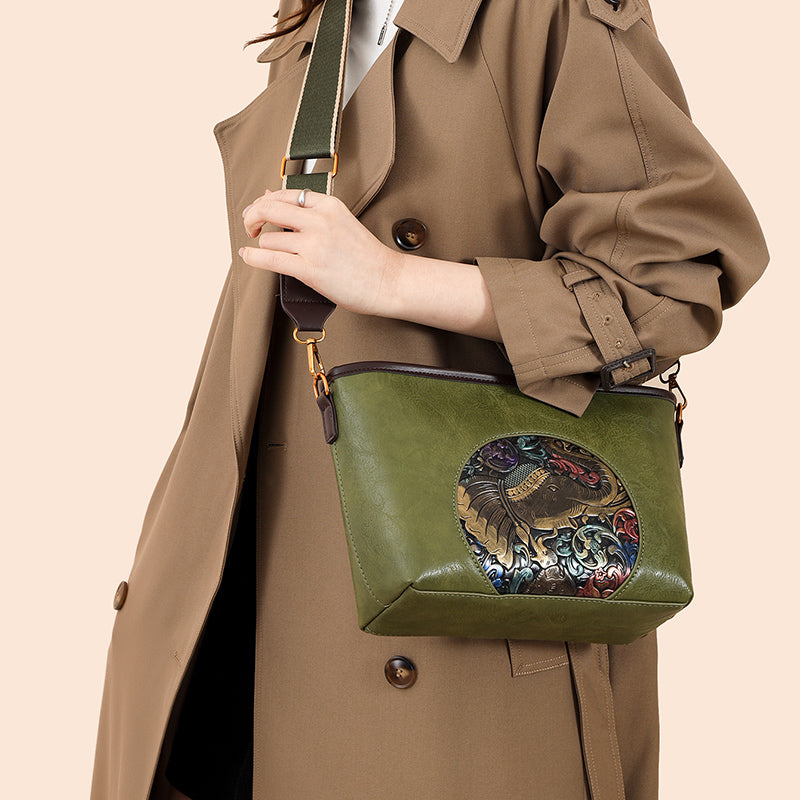 Green Bela 2 Zipper (M) Sling Bag