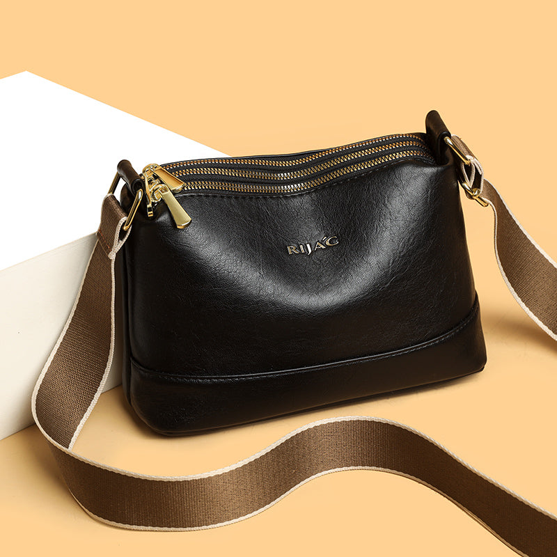 Black Vuma 3 Zipper Sling Bag