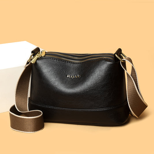 Black Vuma 3 Zipper Sling Bag