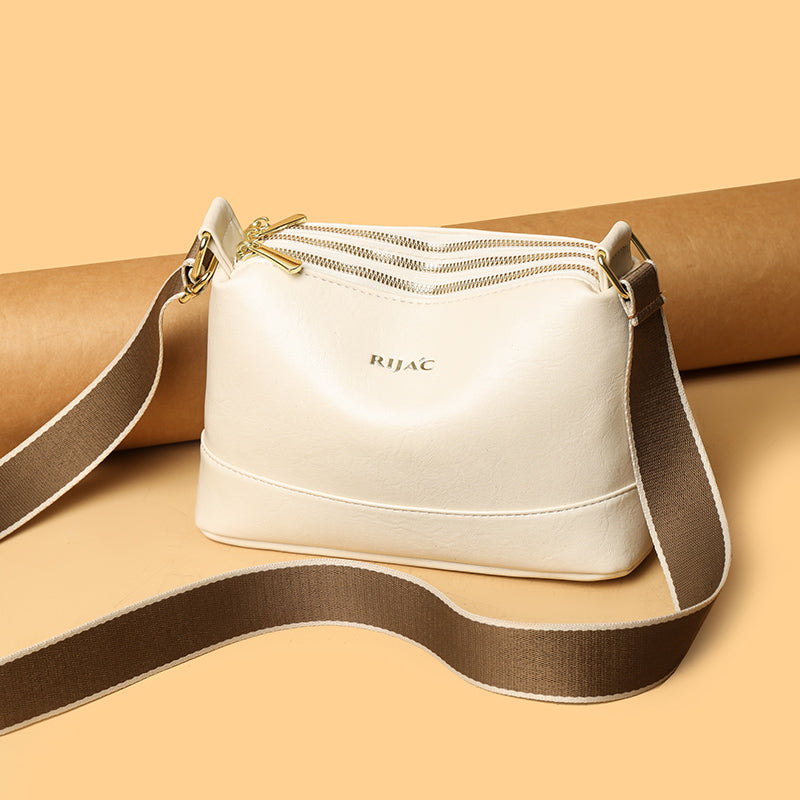 White Vuma 3 Zipper Sling Bag