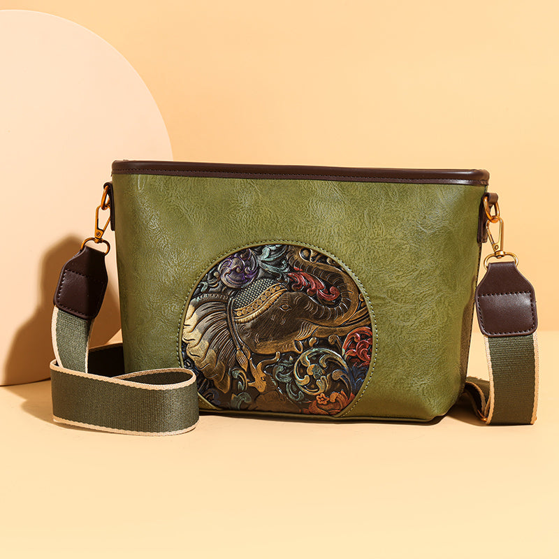 Green Bela 2 Zipper (M) Sling Bag