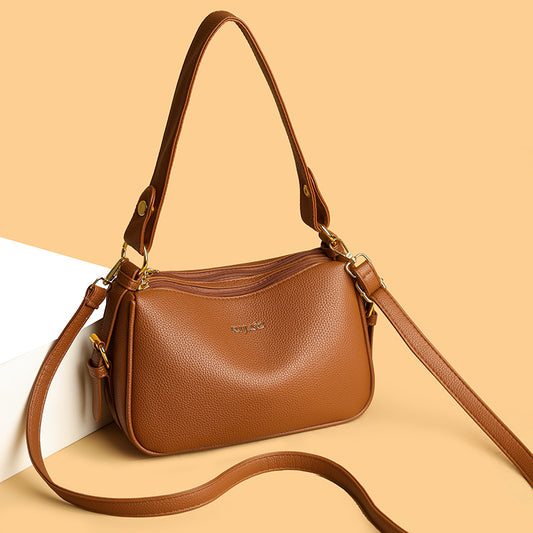 Tan Mavi 2 Zipper Sling Bag