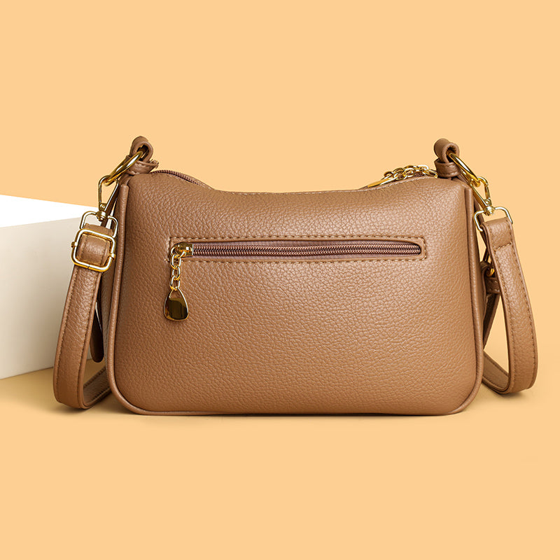 Brown Mavi 2 Zipper Sling Bag