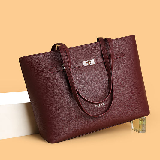 Maroon Zelia Big Tote Bag