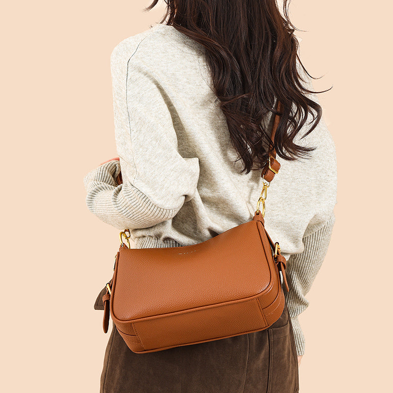 Tan Mavi 2 Zipper Sling Bag