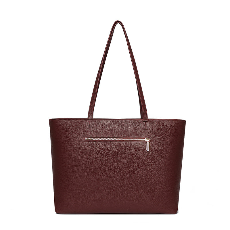 Maroon Zelia Tote Bag