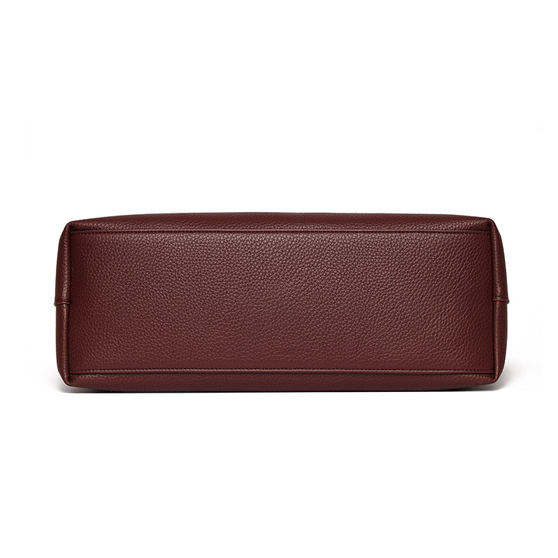 Maroon Zelia Tote Bag