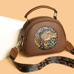 Brown Xari 2 Zipper Sling Bag