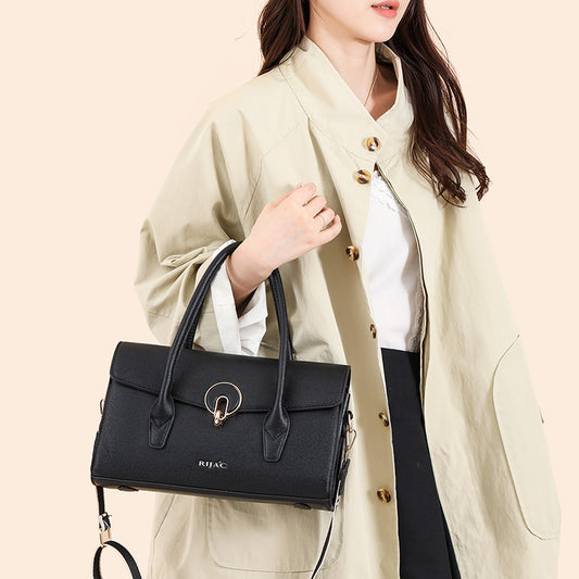 Black Vana Top Handle Handbag