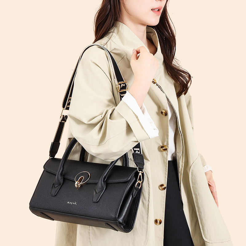 Black Vana Top Handle Handbag