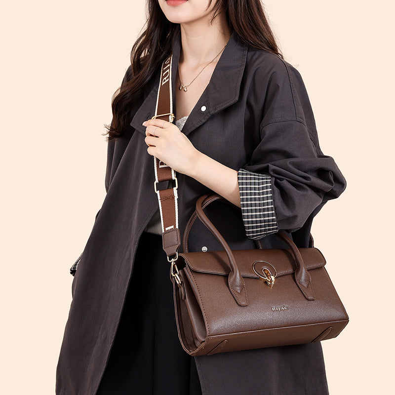 Brown Vana Top Handle Handbag