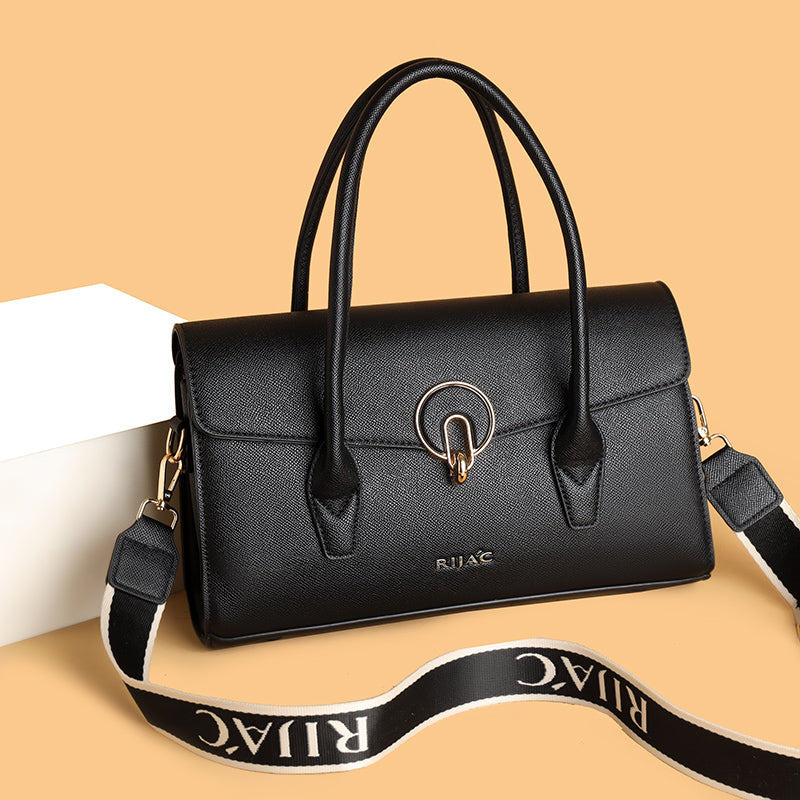 Black Vana Top Handle Handbag