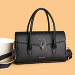 Black Vana Top Handle Handbag