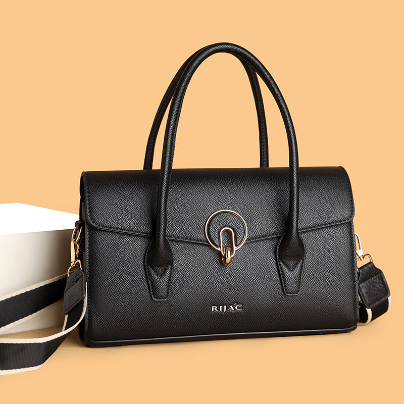 Black Vana Top Handle Handbag