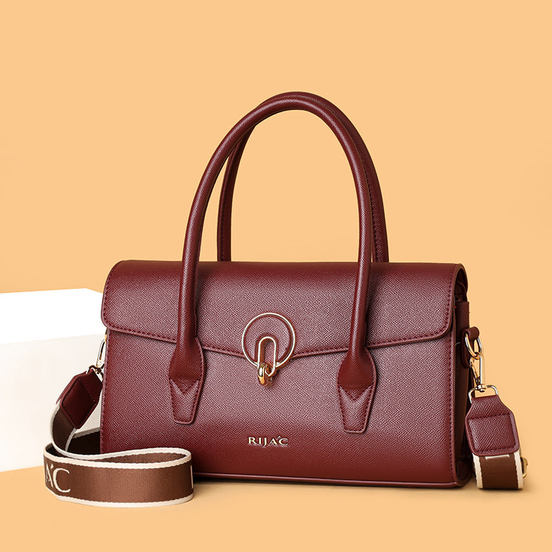 Maroon Vana Top Handle Handbag