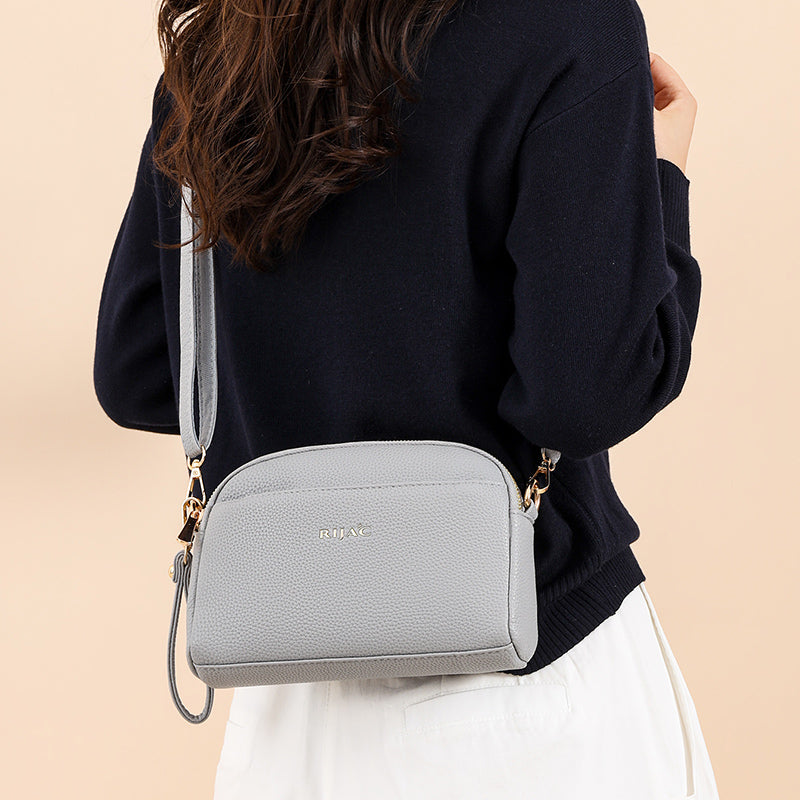 Grey Zeru 2 Zipper Sling Bag