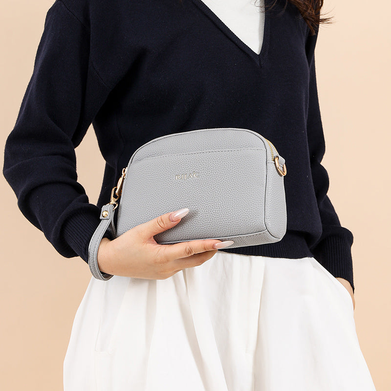 Grey Zeru 2 Zipper Sling Bag