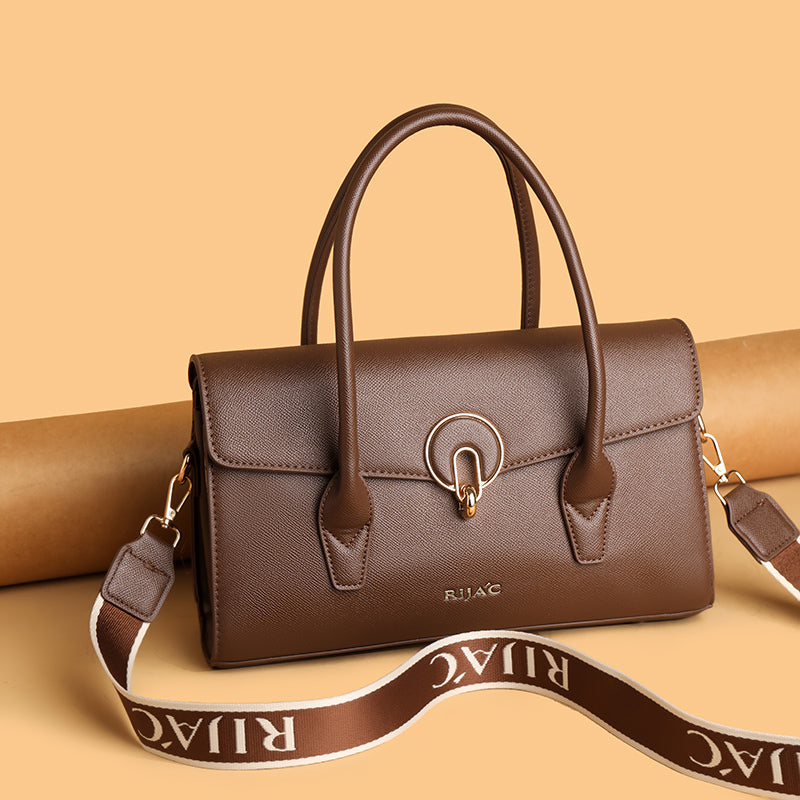 Brown Vana Top Handle Handbag