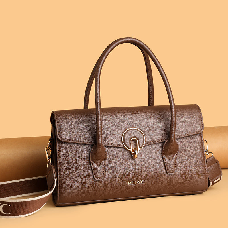 Brown Vana Top Handle Handbag