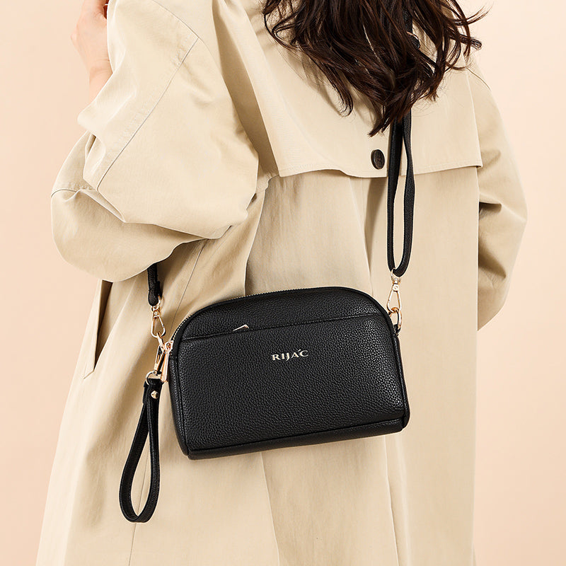 Black Zeru 2 Zipper Sling Bag