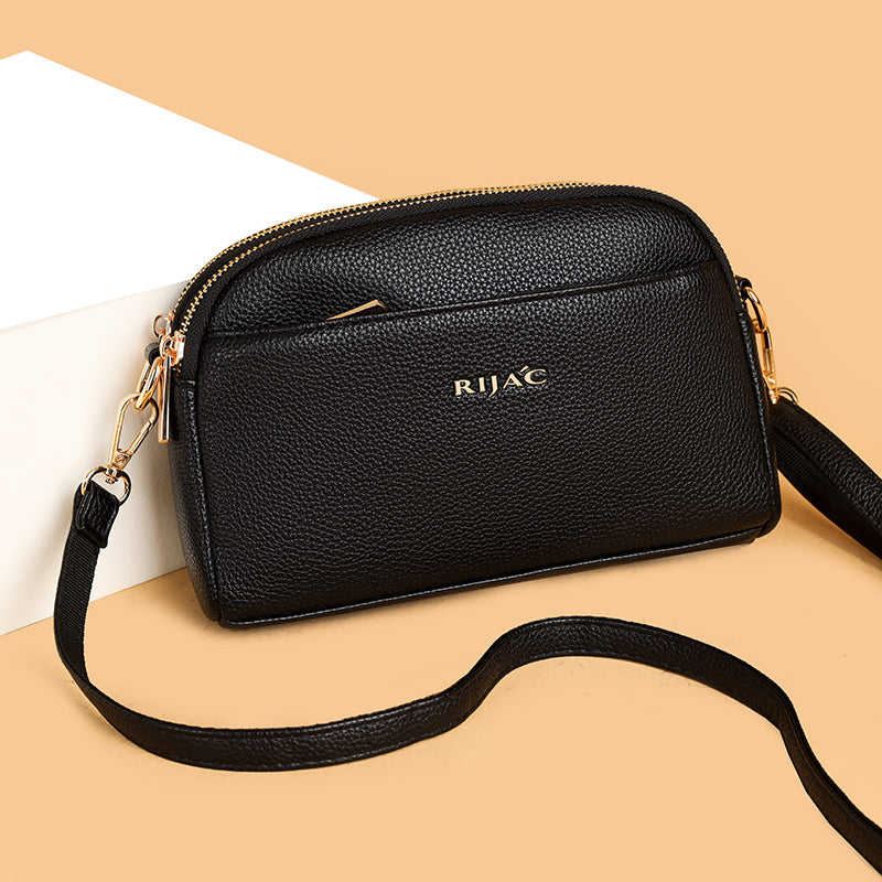 Black Zeru 2 Zipper Sling Bag