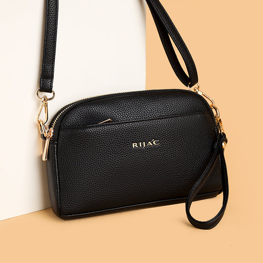 Black Zeru 2 Zipper Sling Bag