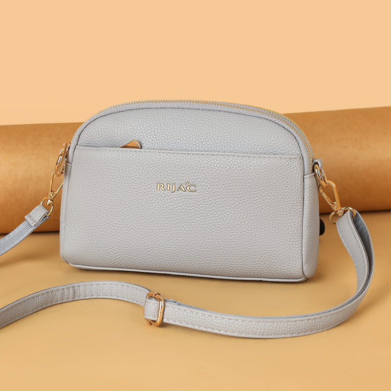 Grey Zeru 2 Zipper Sling Bag