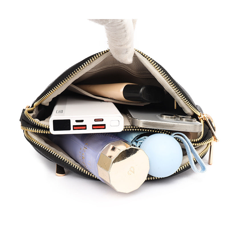 Grey Zeru 2 Zipper Sling Bag