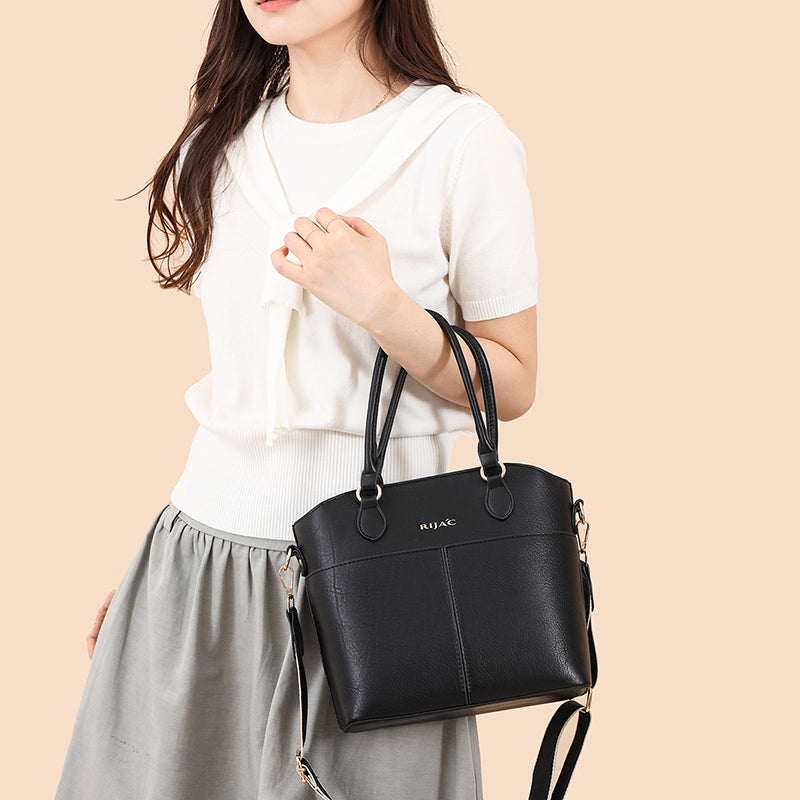 Black Vexo Top Handle Handbag