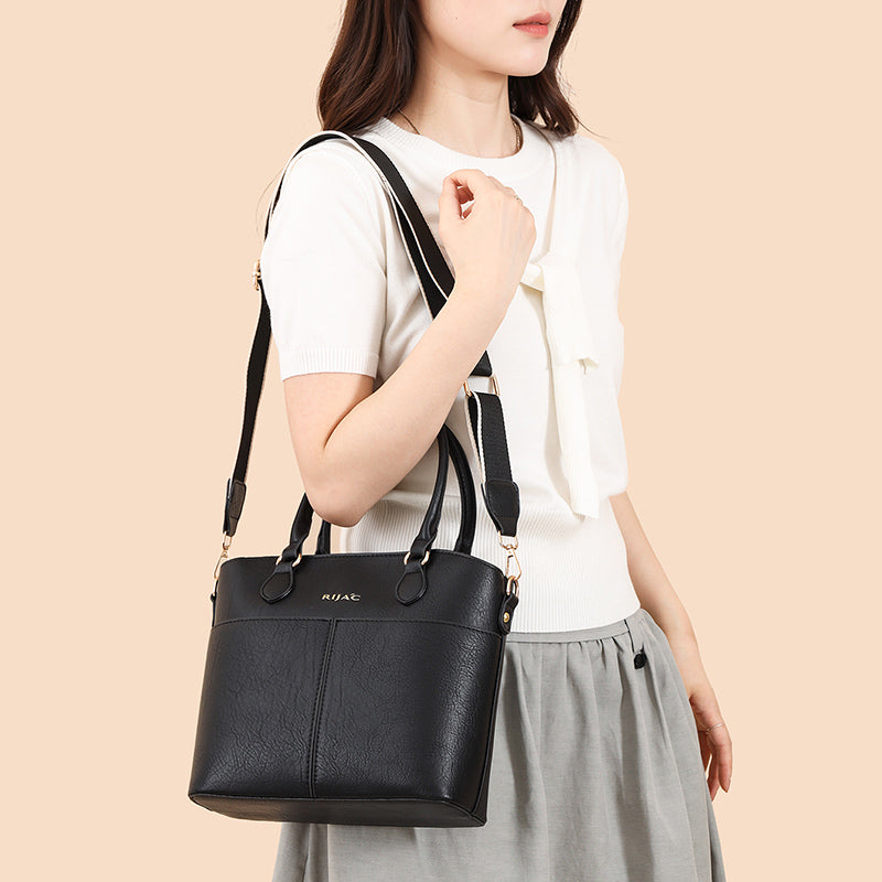 Black Vexo Top Handle Handbag