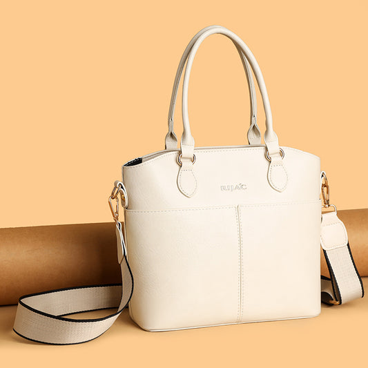 White Vexo Top Handle Handbag