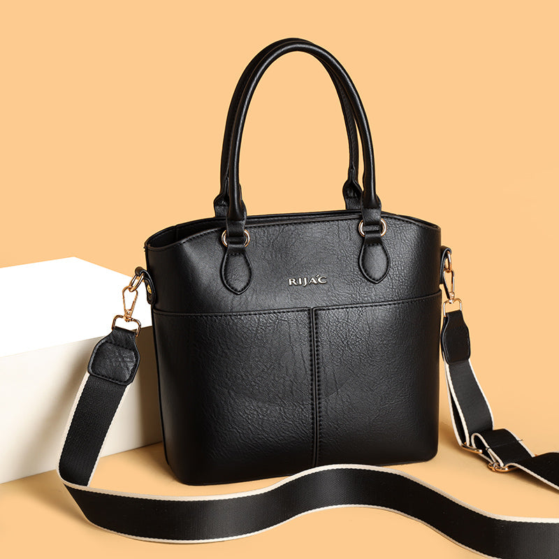 Black Vexo Top Handle Handbag