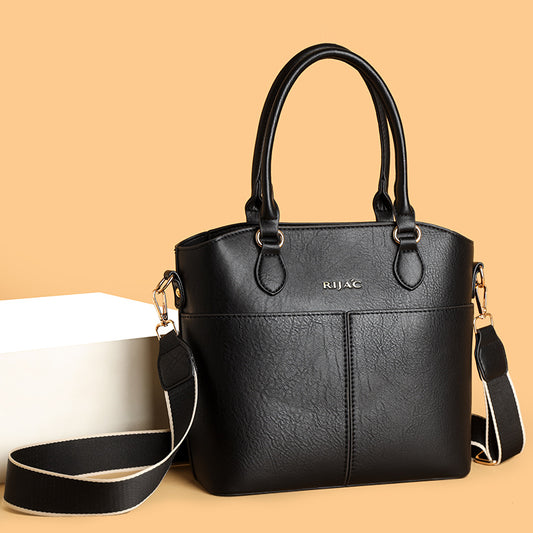 Black Vexo Top Handle Handbag