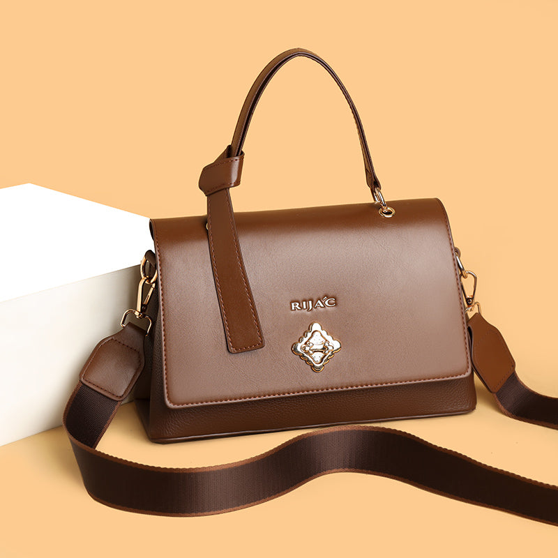 Brown Orvi 2 Compartment Flap Sling Bag
