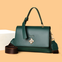 Green Orvi 2 Compartment Flap Sling Bag